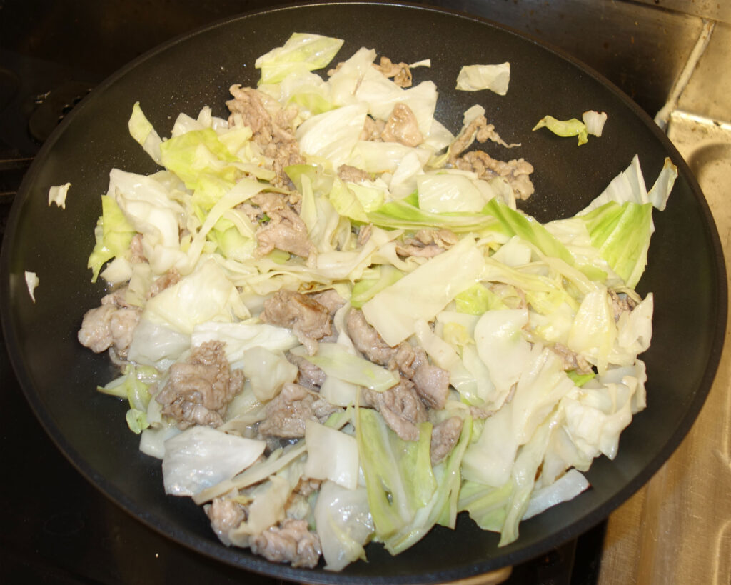 豚肉とキャベツの炒め物