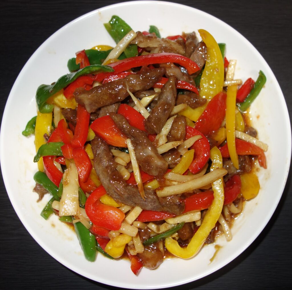 ピーマンと牛肉の炒め物
