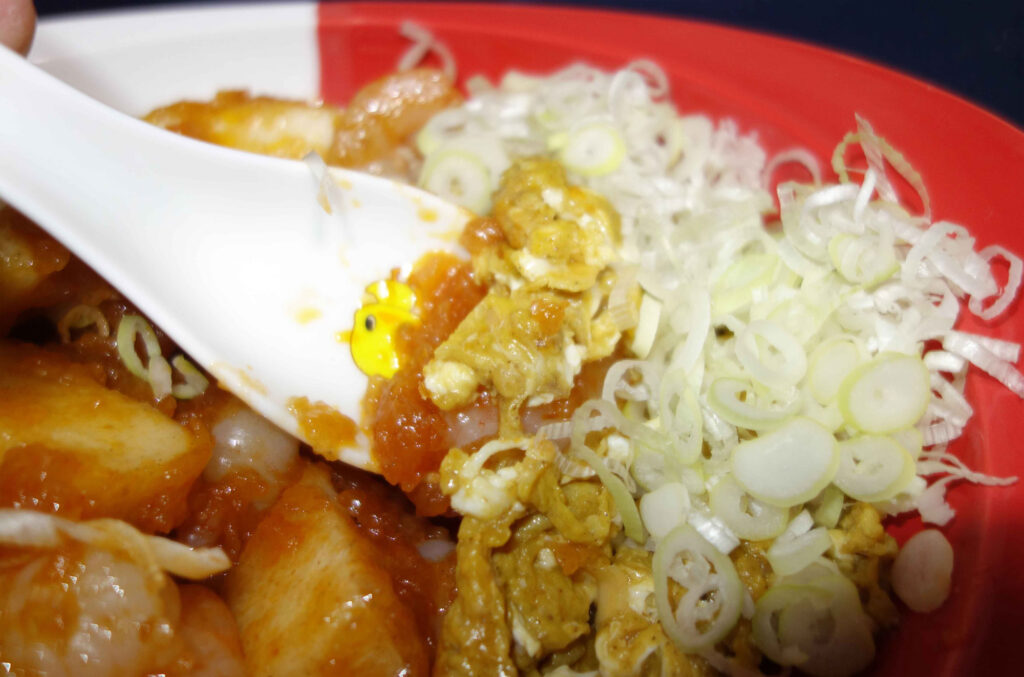 麻婆豆腐丼とネギ