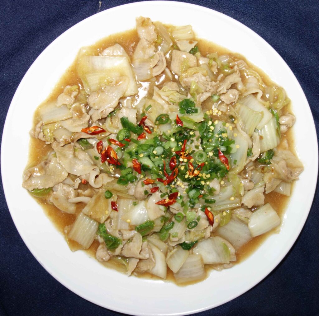 豚肉と白菜の炒め物