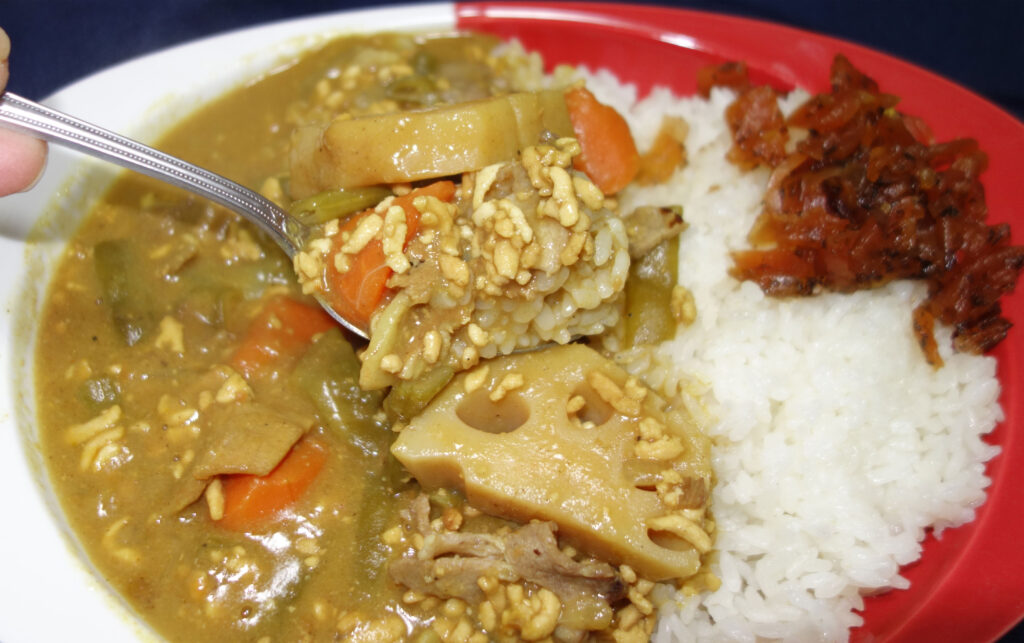 カレーライスと福神漬け