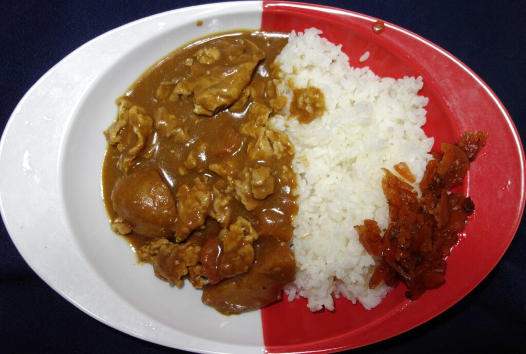 カレーライスと福神漬け