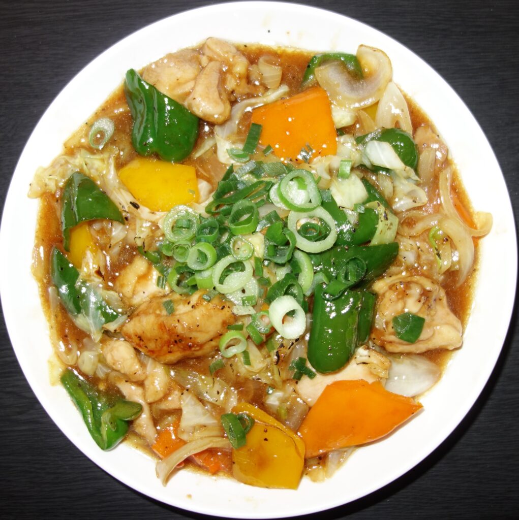 鶏肉と野菜の炒め物