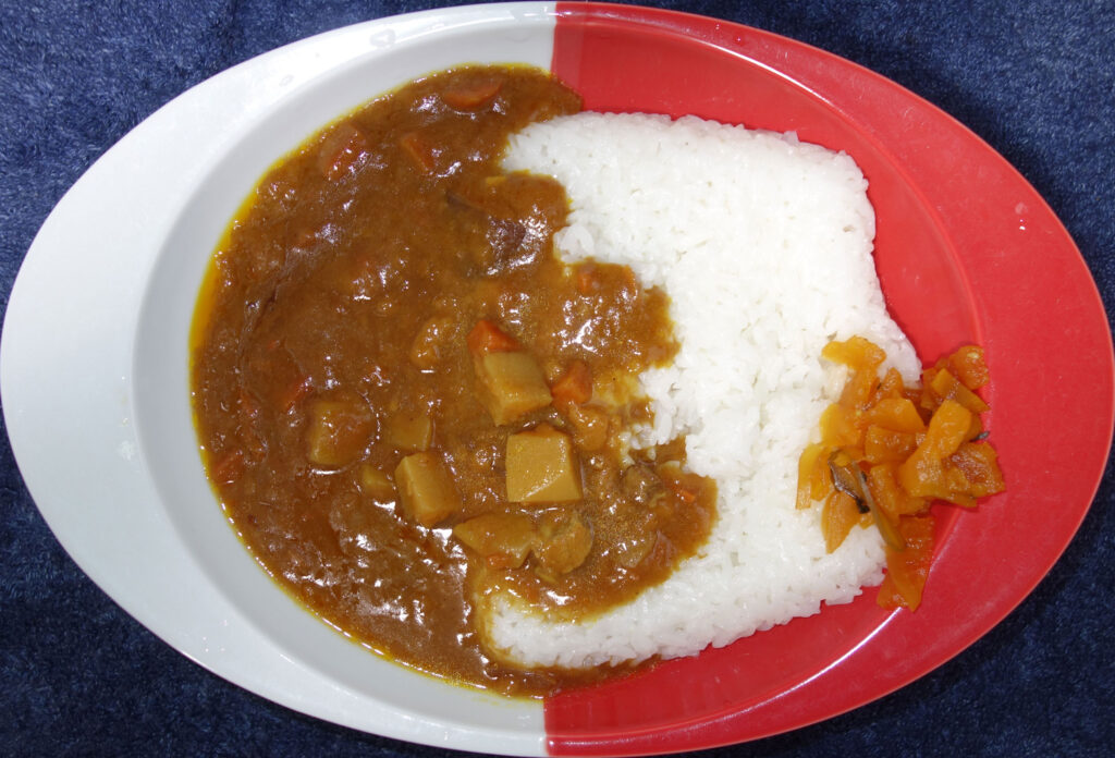 カレーライスと福神漬け