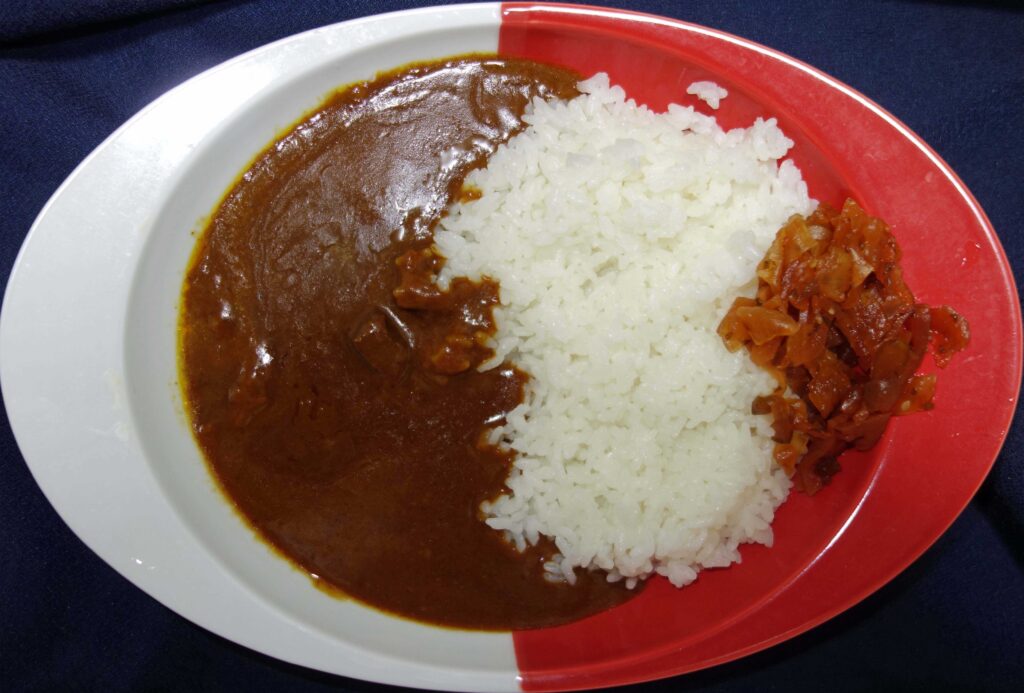 カレーライスと福神漬け