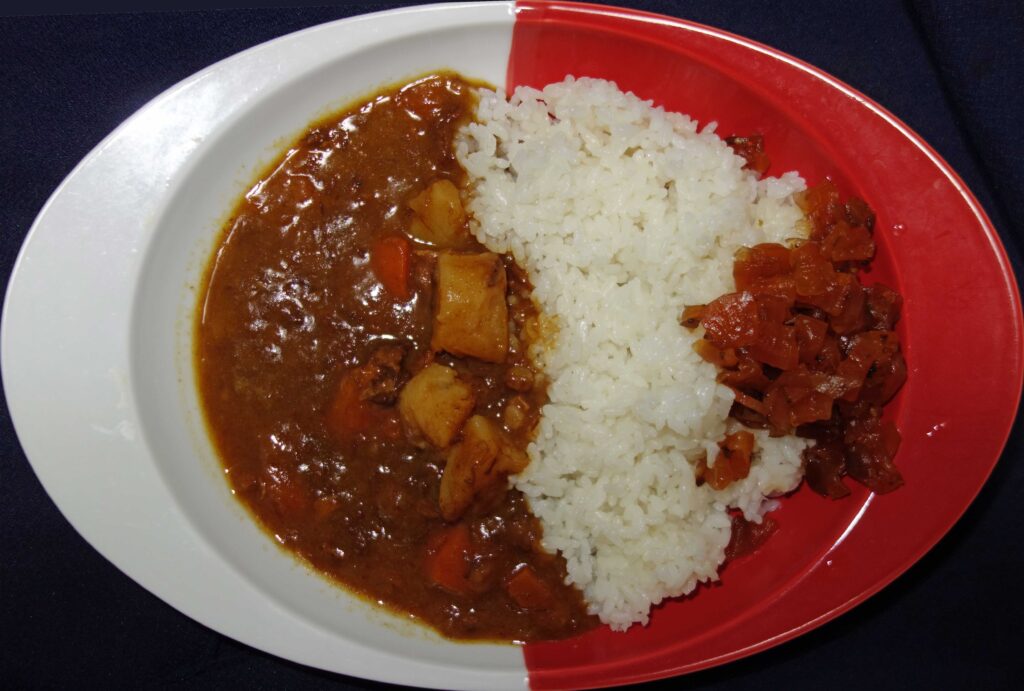カレーライスと福神漬け