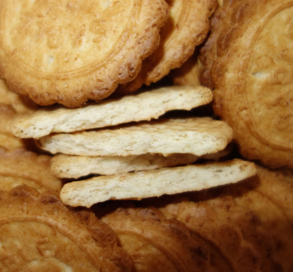 サブレの断面を含む拡大写真