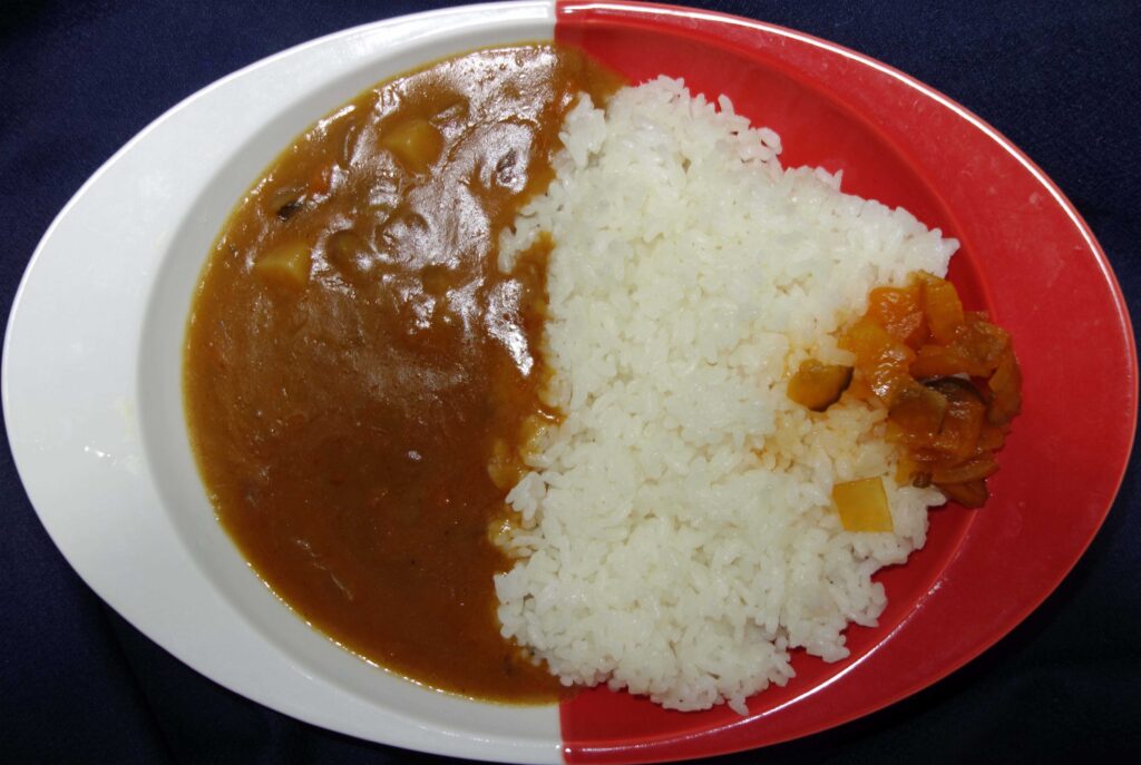 カレーライスと福神漬け
