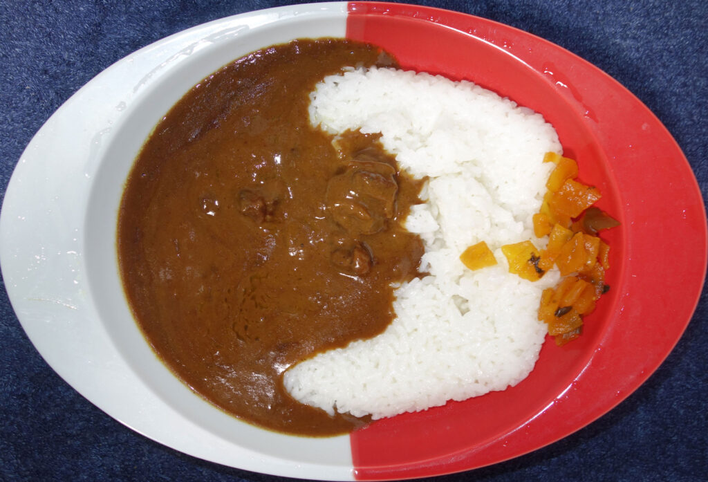 カレーライスと福神漬け
