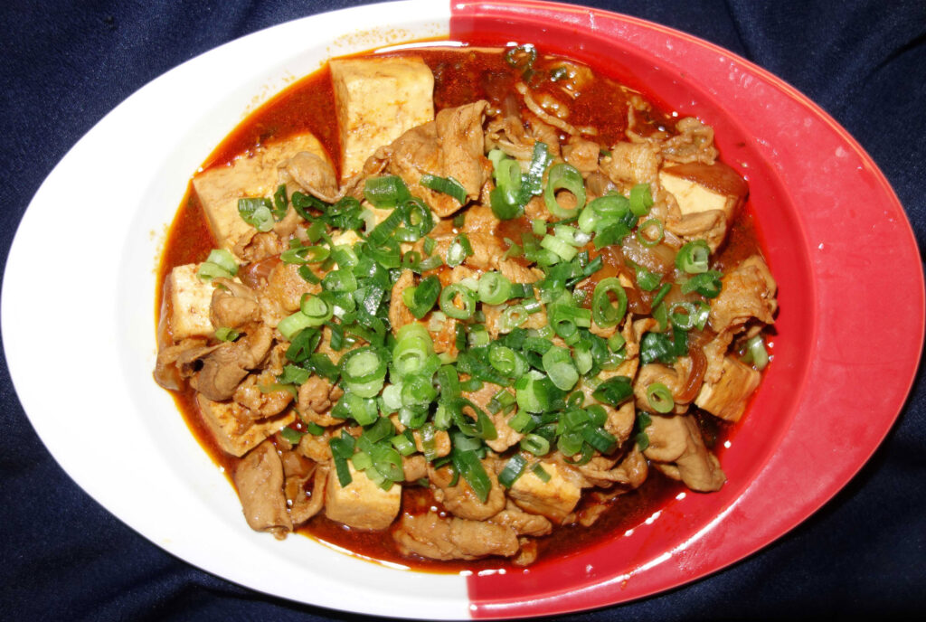 豚肉と豆腐のピリ辛炒め