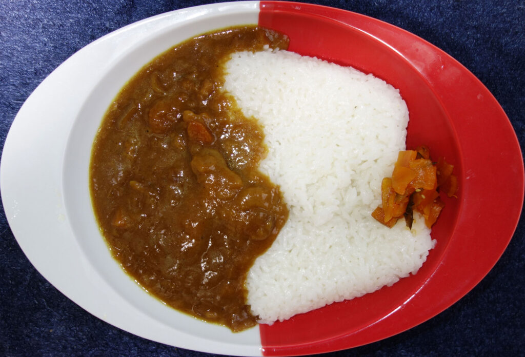 カレーライスと福神漬け