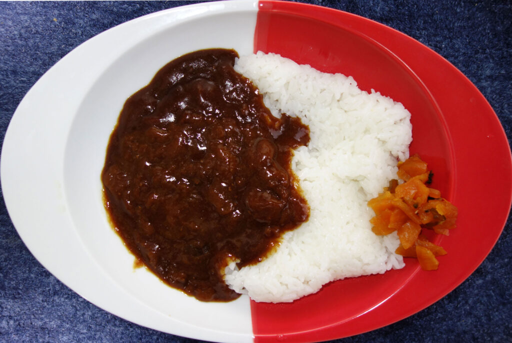 カレーライスと福神漬け