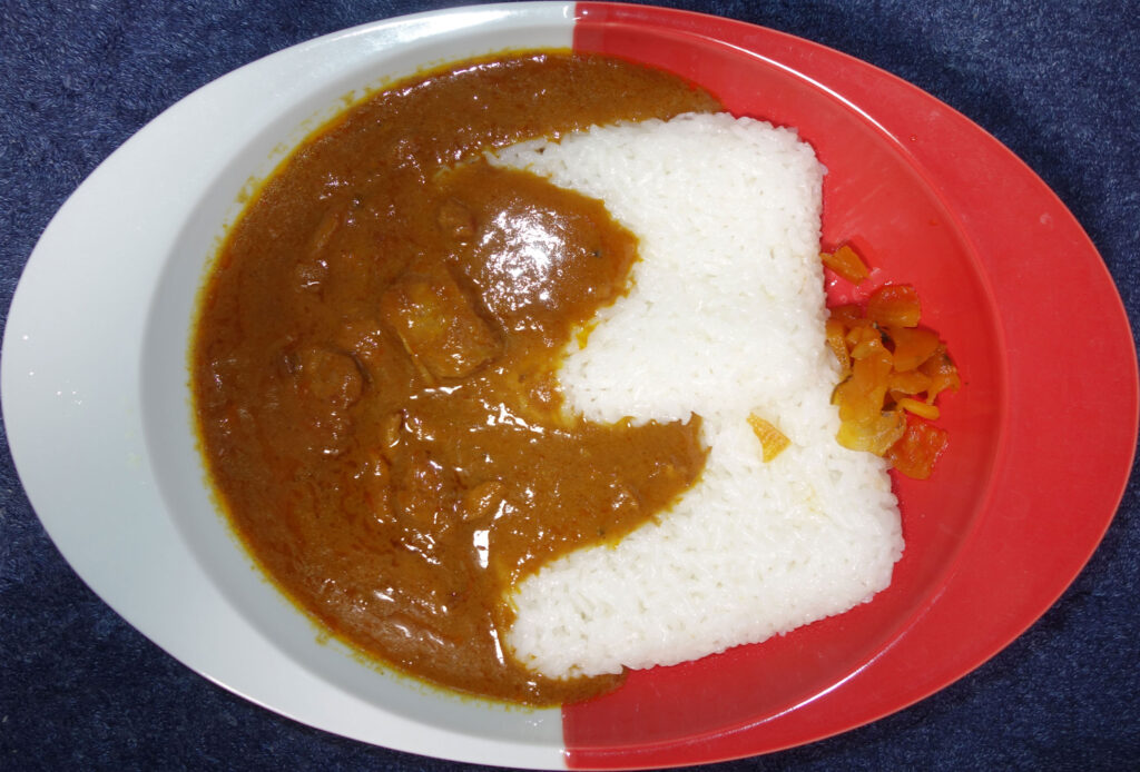 カレーライスと福神漬け