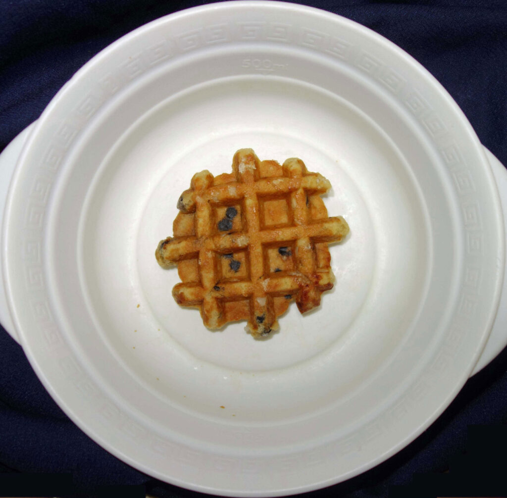 お皿にのったワッフル
